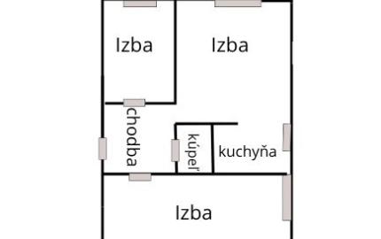 3 izbový byt, Trebišovská, Košice