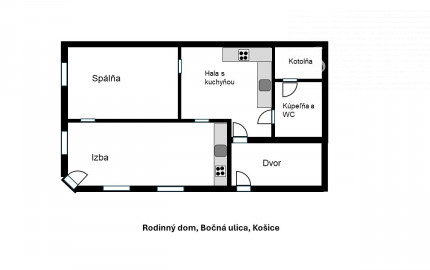 Rezervované! Rodinný dom, Bočná, Košice