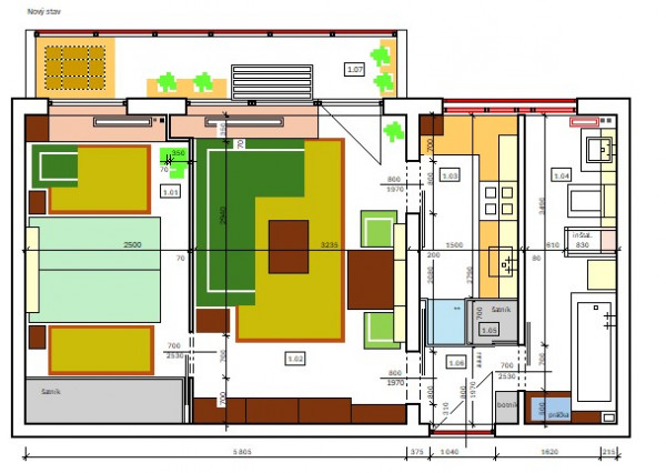 Predané!  2-izbový byt s loggiou, Kežmarská, Košice